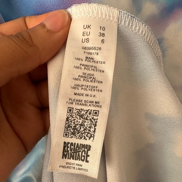 Tie Dye Print Skirt ♻️ Materials - Picture 6 of 6